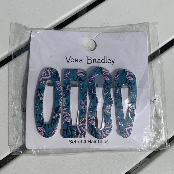 Vera Bradley Hair Clips 4pc - Picture 6 of 8
